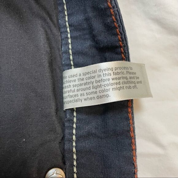 Eddie Bauer Boyfriend Relaxed Dark Blue Corduroy Pants, Size P2-EU - Picture 10 of 16